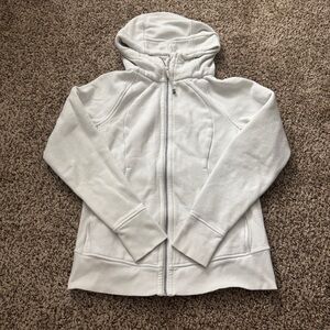 lululemon athletica White Full-Zip scuba Hooded Sweatshirt